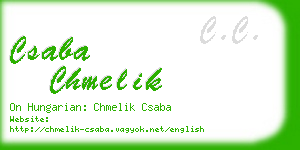 csaba chmelik business card